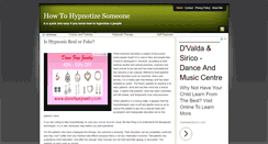 Desktop Screenshot of howtohypnotizesomeonetips.com